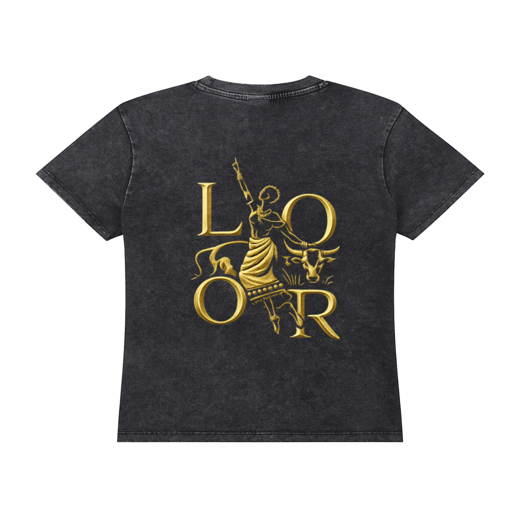 Women Vintage Wash Drop Shoulder T-shirt